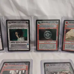 1995 Star Wars CCG Lightside 8 Rare Card Lot Mint Leia Revolution Death Star - Image 3