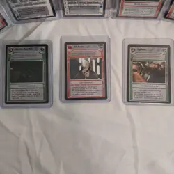 1995 Star Wars CCG Lightside 8 Rare Card Lot Mint Leia Revolution Death Star - Image 4