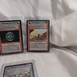 1995 Star Wars CCG Lightside 8 Rare Card Lot Mint Leia Revolution Death Star - Image 5