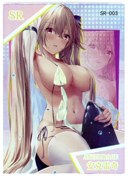 ?ANCHORAGE Goddess Story Waifu Card AZUR LANE CROSSWAVE Anime Waifu SR-003 Card - Image 1