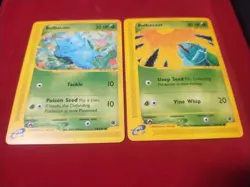 Pokemon TCG Bulbasaur Card 94/165 Expedition And 95/165 Regular - Image 1