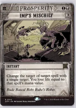 Imp's Mischief Outlaws of Thunder Junction: Breaking News Regular NM R 0015 - Image 1