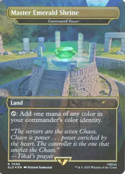 MTG Master Emerald Shrine (7030) *Rainbow Foil* Secret Lair Sonic Hedgehog MT/NM - Image 1