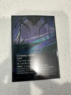 MTG EOE Creeping Tar Pit Stellar Sights Borderless Galaxy Foil 0144 - Image 1