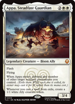 Appa, Steadfast Guardian #10 Near Mint NM Avatar Last Airbender TLA Magic MTG - Image 1