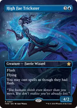 High Fae Trickster (Borderless) [Foundations] Foil Near Mint - Image 1