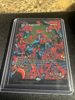Rite of Replication M0014 Borderless Spider-Man Magic The Gathering 2025 Marvel - Image 1