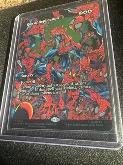 Rite of Replication M0014 Borderless Spider-Man Magic The Gathering 2025 Marvel - Image 2