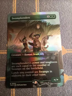 1x Swampbenders Borderless R 65 Foil MTG TLE Near Mint - Image 1