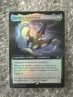 MTG Lost Caverns of Ixalan Tarrian's Soulcleaver Borderless NM Foil (Rare) - Image 1
