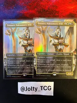 Temmet, Naktamun's Will (Borderless) Commander: Aetherdrift Foil - Image 1