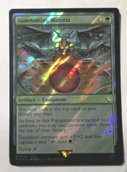 Summoning Materia (Surge Foil) Commander: Final Fantasy - MTG RARE - Image 1