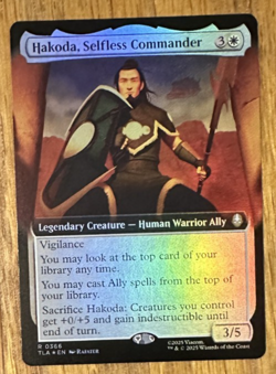 MTG Avatar: The Last Airbender, Hakoda, Selfless Commander - Extended Art Foil - Image 1