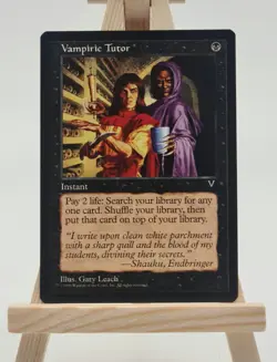Vampiric Tutor Visions Magic Karte MTG englisch (Blutsaugender Lehrmeister) - Image 1