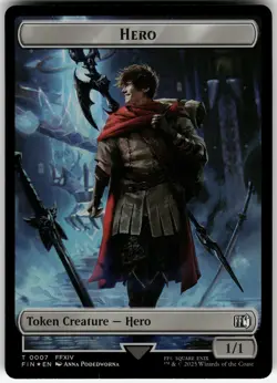 MTG - Hero (0007) // Bird (0016) Double-Sided Token 7 // 16 FINAL FANTASY T - Fo - Image 1