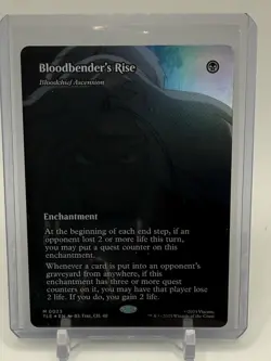 MTG Foil Avatar Bloodbender's Rise TLE 0023 (Bloodchief Ascension) Borderless NM - Image 1