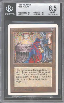 Magic MTG Unlimited Time Vault BGS 8.5 (8.5, 8.5, 9, 8.5) NEAR MINT NM - Image 1