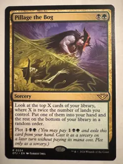 x1 Pillage the Bog OTJ MTG 224 RARE M/NM 1x - Image 1