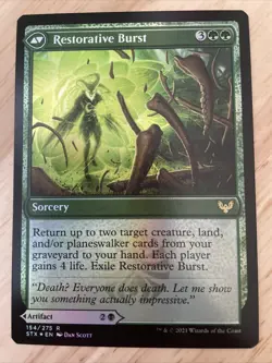 Pestilent Cauldron/Restorative Burst FOIL Strixhaven STX #154/275 NM MTG - Image 2