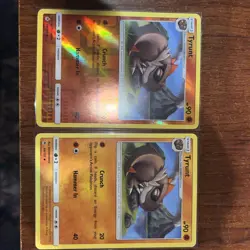 Pokemon Sun & Moon Forbidden Light Reverse Holo & Uncommon Tyrunt 68/131 NM/M - Image 1