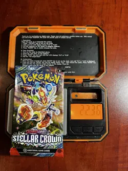(VERY HEAVY) 22.36g Pokemon TCG Stellar Crown Booster Pack (SEALED)? - Image 1