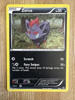 Zorua 9/12 Holo McDonalds 2011 Promo Pokemon Black and White English MP - Image 1