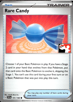 RARE CANDY 191/198 PLAY! PRIZE PACK SERIES NON-HOLO Pokemon TCG - Image 1