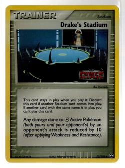 Drake's Stadium 72/108 Stamped Holo Uncommon EX Power Keepers Pokemon TCG LP - Image 1