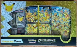 POKEMON TCG CELEBRATIONS PIKACHU V-UNION 330 COLLECTION with 6 Booster Packs - Image 1