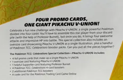 POKEMON TCG CELEBRATIONS PIKACHU V-UNION 330 COLLECTION with 6 Booster Packs - Image 5