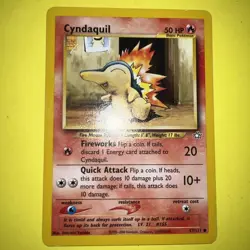 Pokemon TCG Cyndaquil Neo Genesis 57 Regular Unlimited Common - Image 1