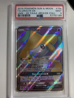 Pokemon Jirachi GX Full Art Promo Unified Minds 79A/236 2019 PSA 9 - Image 1