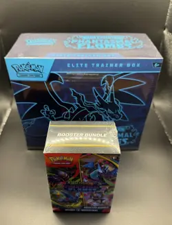 Sealed Pokemon TCG Phantasmal Flames ETB Elite Trainer Box & Booster Bundle - Image 4