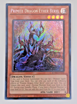 Yu-Gi-Oh! TCG - Primite Dragon Ether Beryl - Secret Rare - BLMM-EN130 - 1st Ed - Image 1