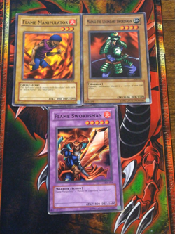 Flame Swordsman + Masaki the Legendary + Manipulator SDJ-024 006 LOB Yugioh HP - Image 1