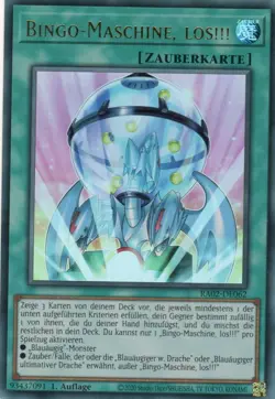 yugioh 1x Bingo-Maschine, los!!! RA02-DE062 ULTRA RARE 1AUFLAGE DEUTSCH - Image 1