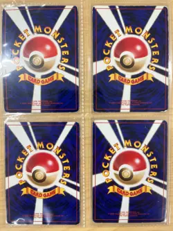 Lot 4 Charizard Base Set 006 MP Old Back Japanese Pokemon Card - Image 3