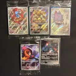 Pokemon Promo Cards Lot Sealed, NM-Mint, English, 5 Packs - Image 1