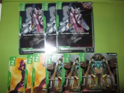 1 GUNDAM TCG GD02 Promo Release Card Set RED GUNDAM + AGE-1 Flit Asuno English - Image 1