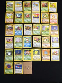Complete Pokemon Jungle Unlimited Uncommon and Common 32 Card Set 33-64 NM/M - Image 1