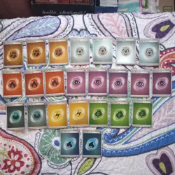 Pokemon Scarlet & Violet 151 Cosmic Holo Energy Lot of 24 Cards 14 have swirls - Image 2