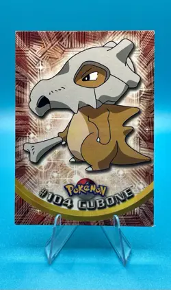 1999 Topps Pokemon TV Animation #104 Cubone Foil Card - Vintage Topps - Image 1