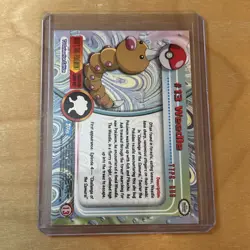 #13 WEEDLE HOLO FOIL Blue Logo Pokemon Topps TV Animation Edition Card - Image 2