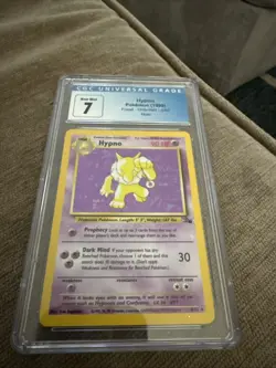 Hypno Unlimited Holo 8/62 CGC GRADED 7 NM-MT Pokemon Fossil 1999 Card - Image 1