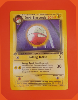 Dark Electrode 34/82 Uncommon 1st Edition - Team Rocket Set - NM Pokemon Card - Image 1