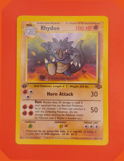 Rhydon 45/64 Uncommon 1st Edition - Jungle Set - LP/NM Pokemon Card WOTC - Image 1