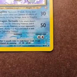 1st Edition Kingdra 8/111 Pokemon Neo Genesis Holo Rare Card - LP - First Ed - Image 5