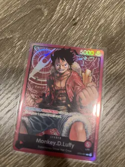 One Piece Card Game Monkey.D.Luffy - ST01-001 - Leader - Pre-Errata X4 - Image 4