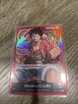 One Piece Card Game Monkey.D.Luffy - ST01-001 - Leader - Pre-Errata X4 - Image 5