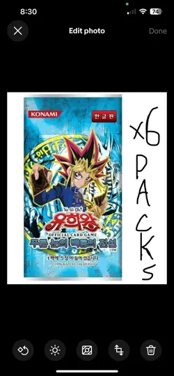 Yugioh BoosterCards Bundle (6 Legend Of Blue Eyes Korean Packs,150 Common Cards) - Image 1